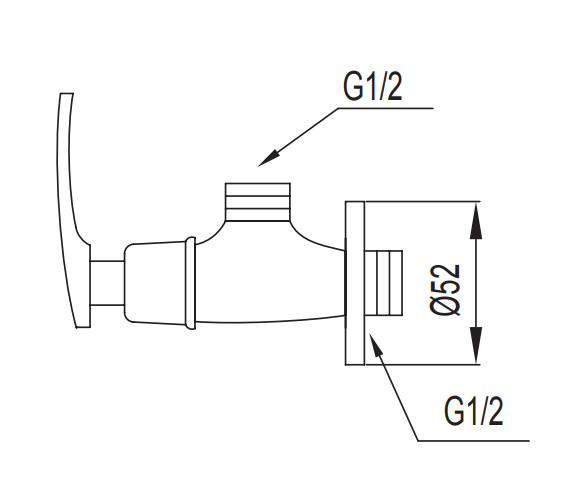 NTL 1655-C Angle Valve