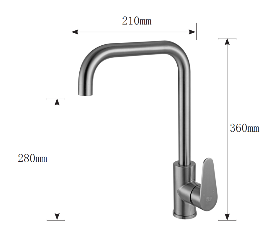 RICO 30405-3SS Kitchen Mixer Tap