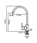 NTL 9153 Kitchen Mixer Tap