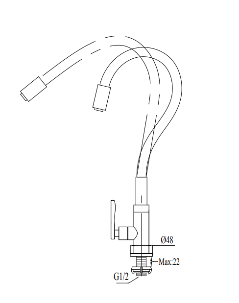 NTL SS8113-C Kitchen Cold Tap