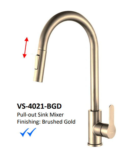 NOBEL VS-4021 Pull-out Sink Mixer Tap