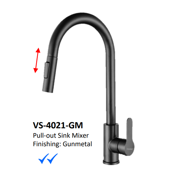 NOBEL VS-4021 Pull-out Sink Mixer Tap
