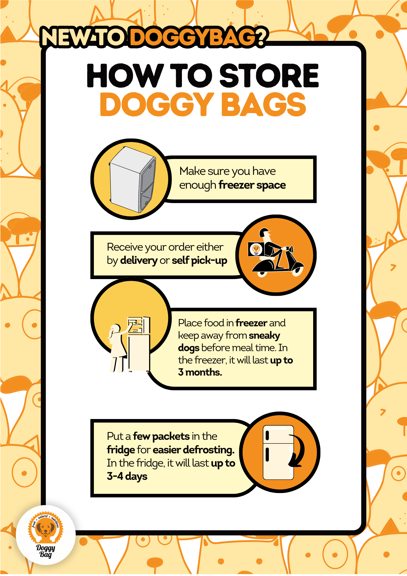 Doggy bag outlet delivery