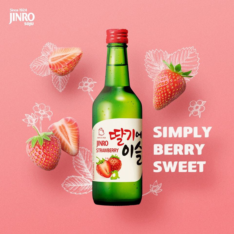 Jinro Strawberry Soju (360ml)