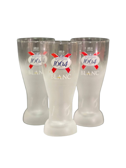 Kronenbourg 1664 Blanc Beer Glass 250ml 
