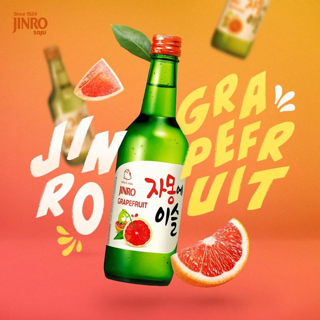 Jinro Grapefruit Soju (360ml)