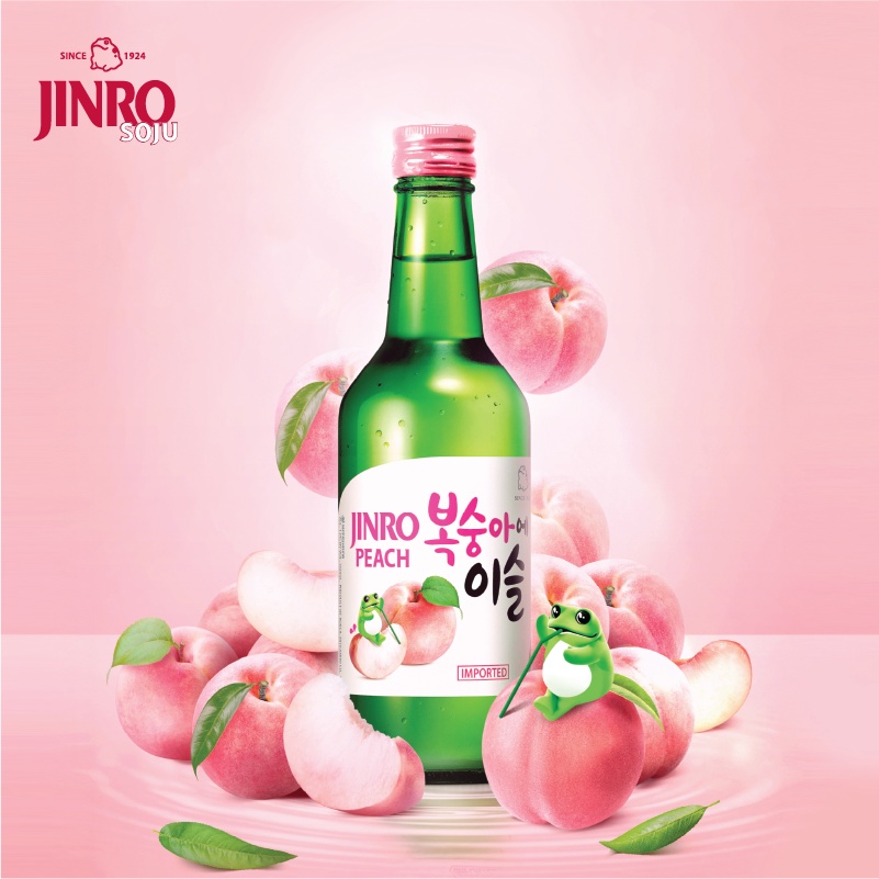 Jinro Peach Soju (360ml)