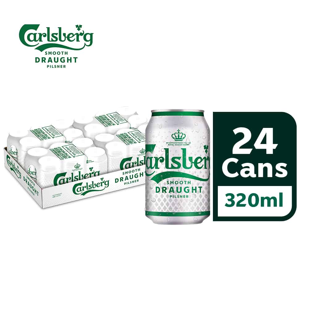 Carlsberg Smooth Draught Beer Can (320ml)