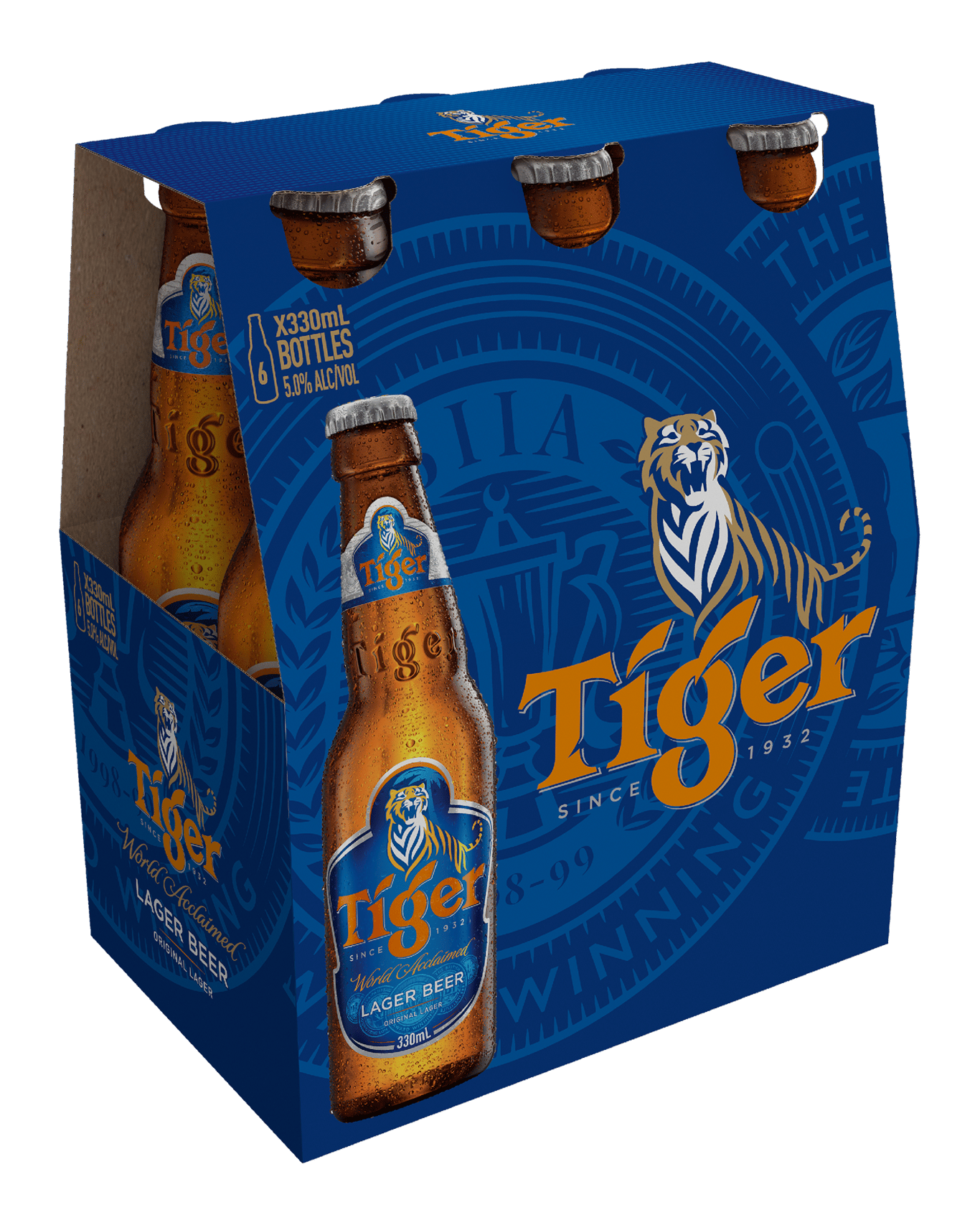 Tiger Lager Beer Bottle 330ml 