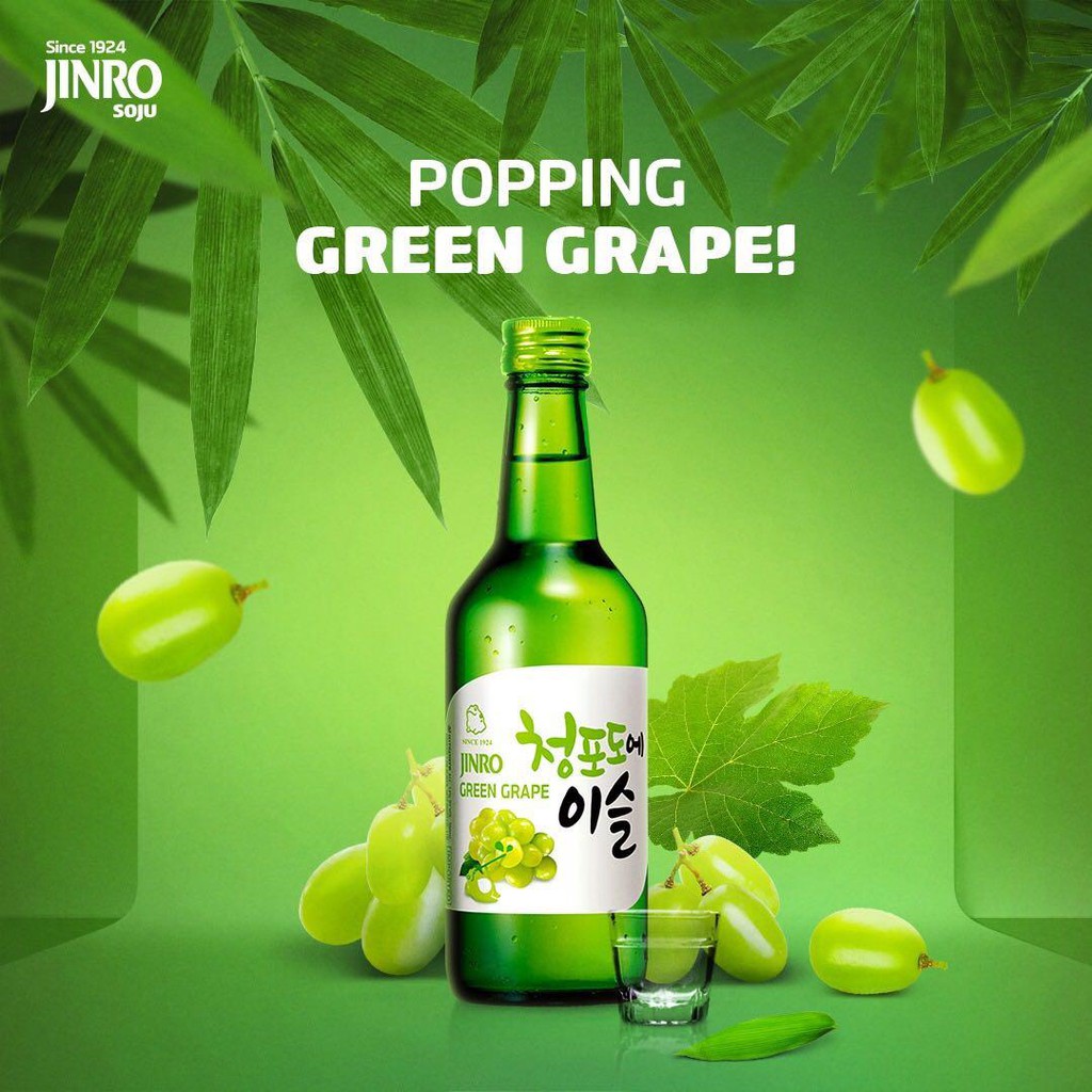 Jinro Green Grape Soju (360ml)