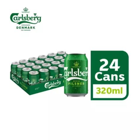 Carlsberg Danish Pilsner Beer Can (320ml)