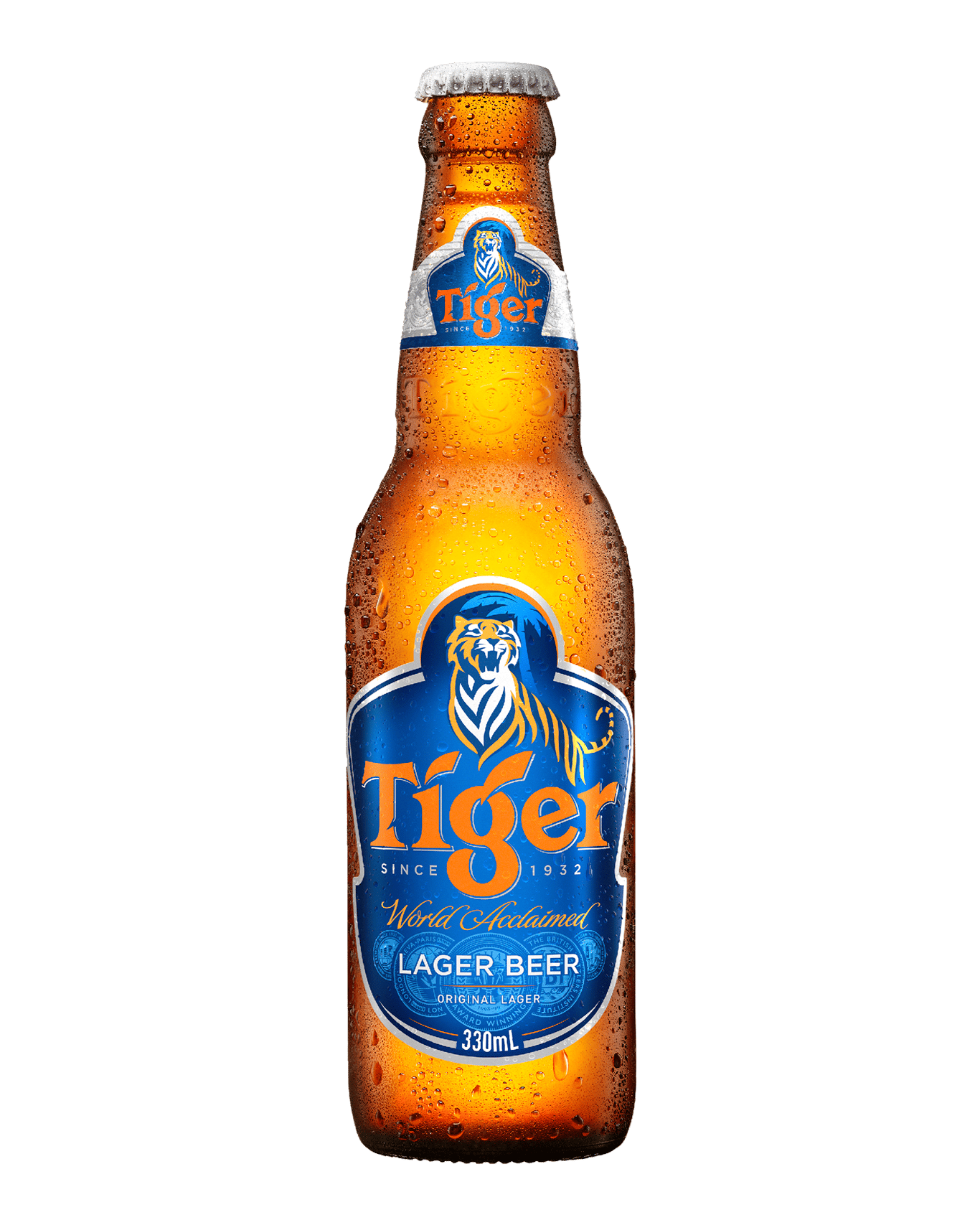 Tiger Lager Beer Bottle 330ml 