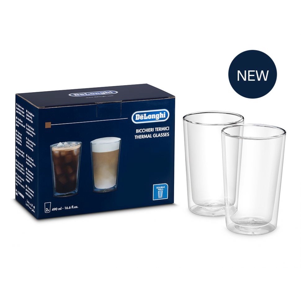 Delonghi Double Wall Thermal Glasses 490ml