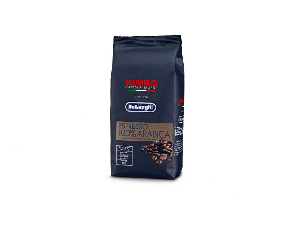 Delonghi Kimbo 100% Arabica Espresso Coffee Beans 250g - COFFEE