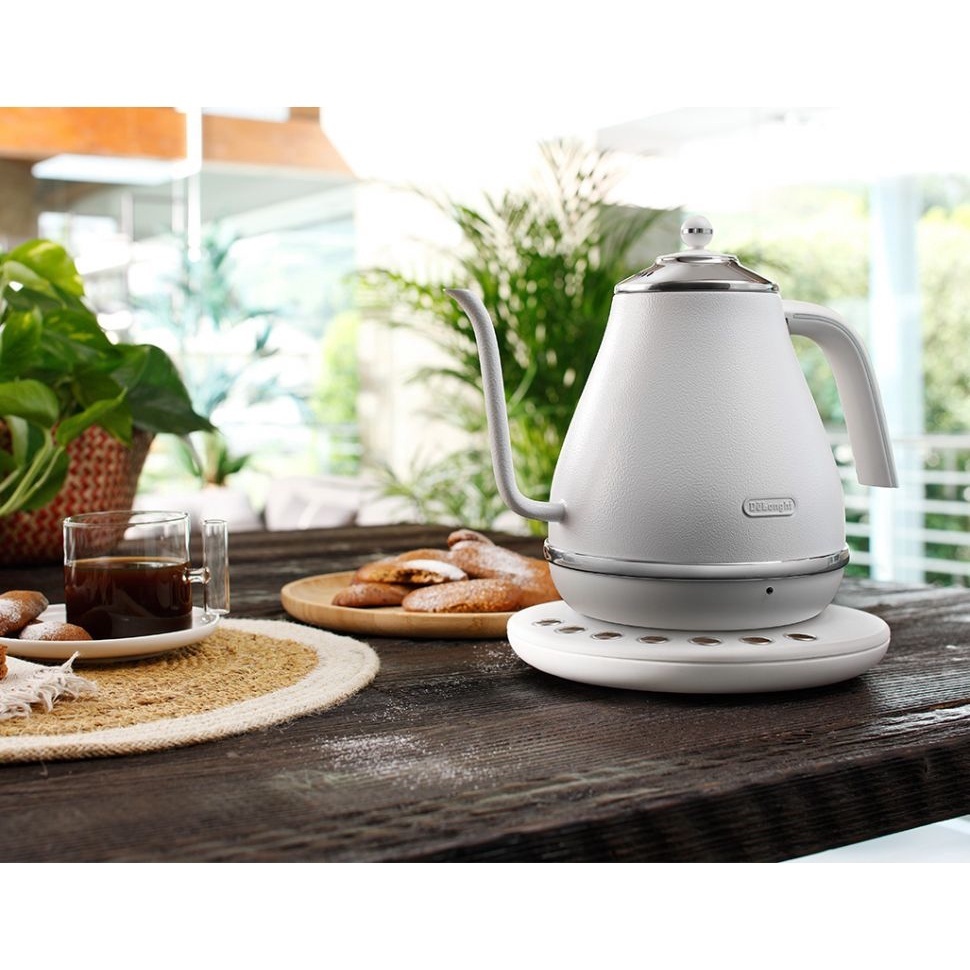 Delonghi Icona Café Gooseneck Kettle  Kettles KBOE2030.W