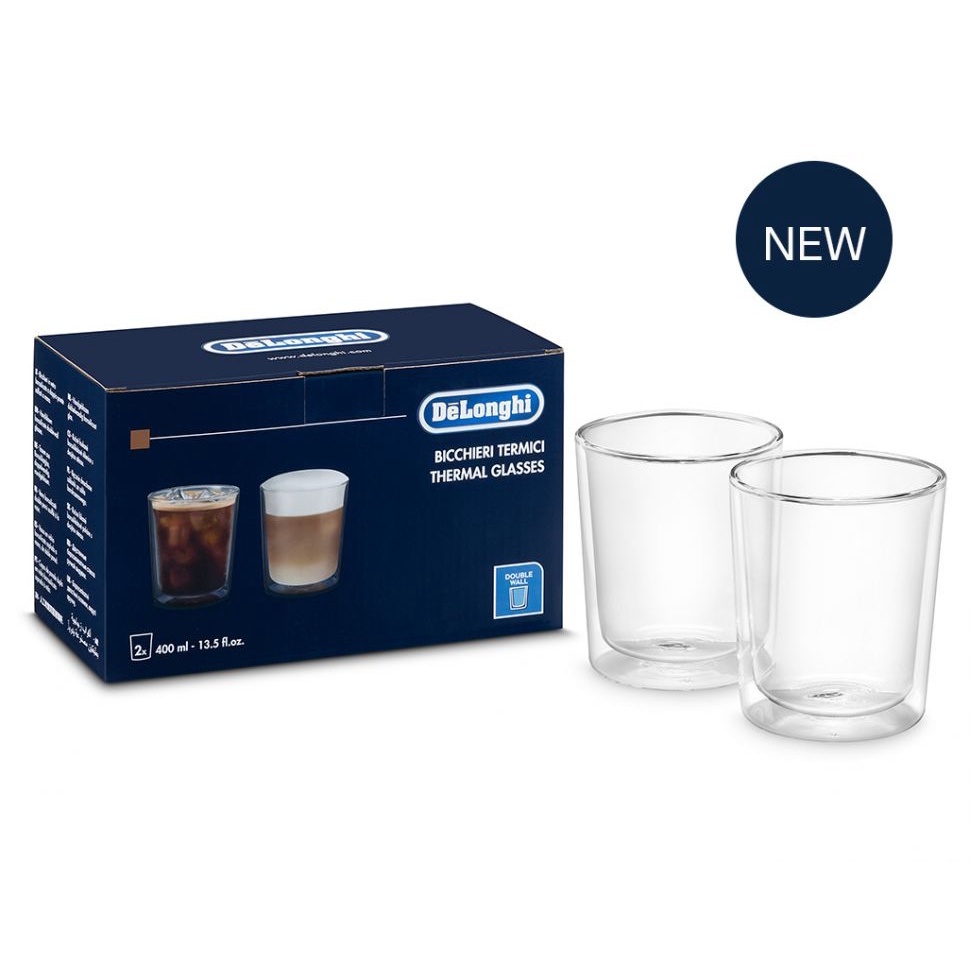 Delonghi Double Wall Thermal Glasses 400ml