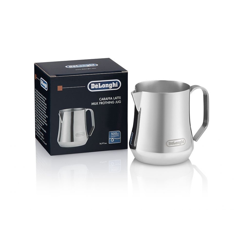 Delonghi Stainless Steel Milk Frothing Jug 350ml - All Coffee Machine Accessories - COFFEE