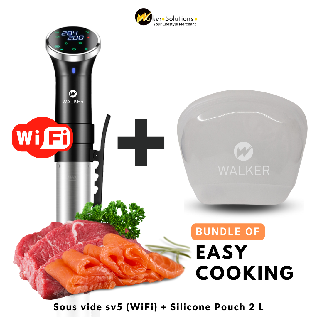 Sous Vide Bundle with Silicone Pouch (WiFi Version) - Ready Stock- Slow Cooking