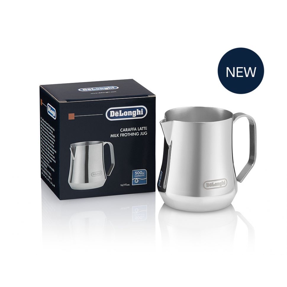 Delonghi Stainless Steel Milk Frothing Jug 500ml - All Coffee Machine Accessories
