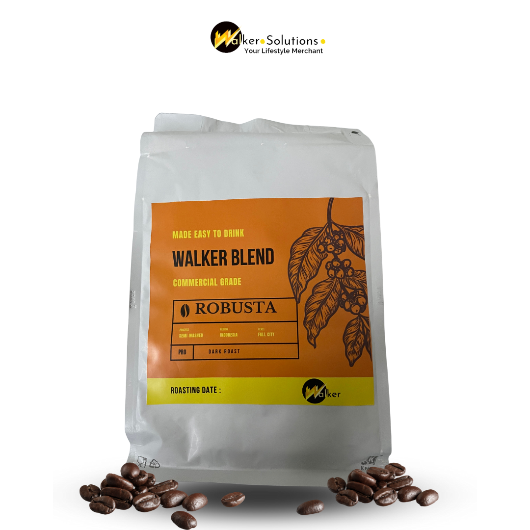 Walker Coffee Beans Robusta 1kg - Commercial Grade- Affordable