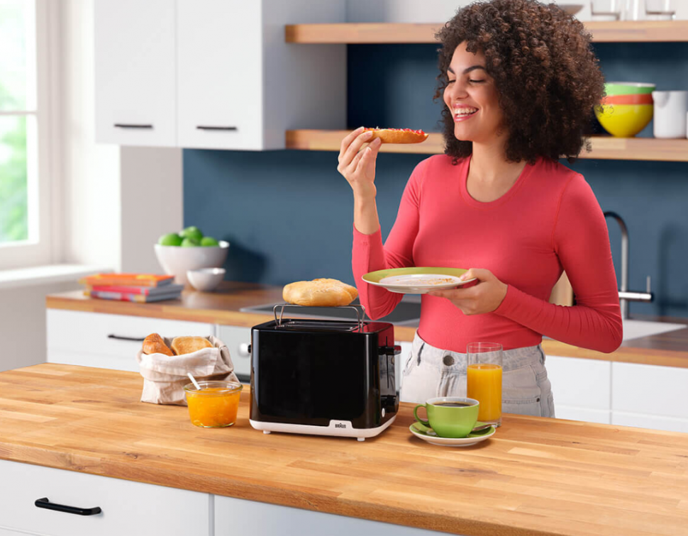 Braun Breakfast 1 Toaster in Black - Toasters - Breakfast