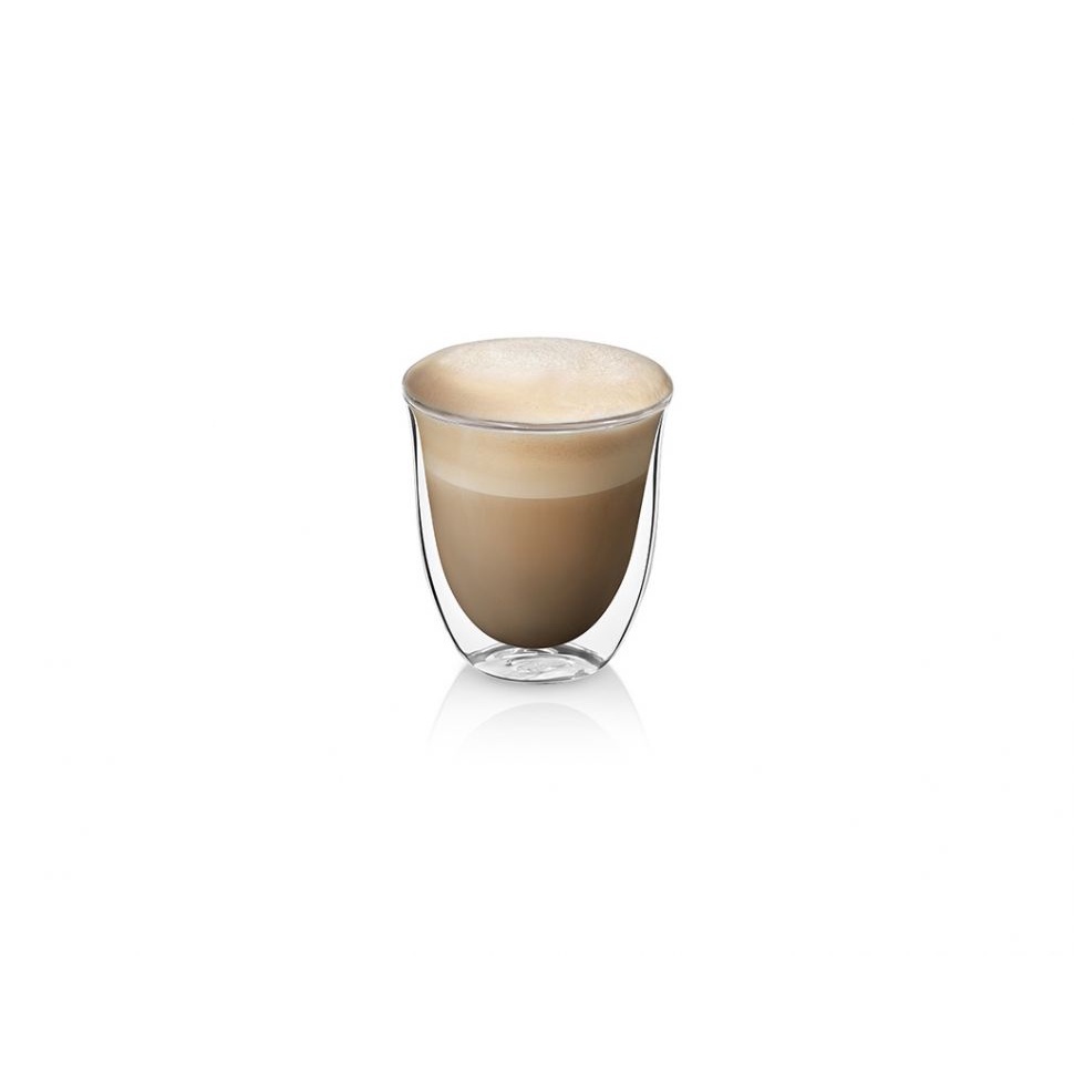 Delonghi Cappuccino Double Wall Thermal Glasses - COFFEE
