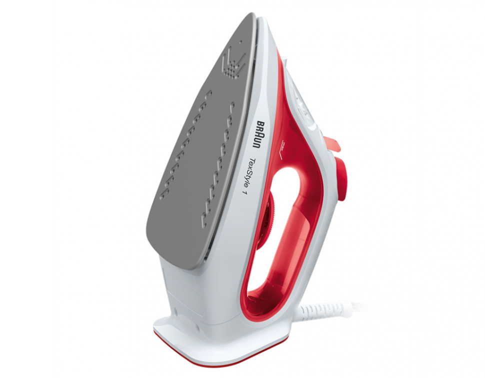 Braun TexStyle 1 Steam Iron in Red - Steam irons - Ironing