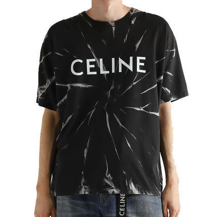 CELINE Tシャツカットソー 【 CELINE】セリーヌ ルーズジャージーコットンTシャツ ブラック(6)
