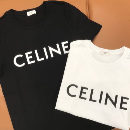 CELINE Tシャツ・カットソー 送料込【CELINE】 セレブも愛用♪ クルーネック ロゴTシャツ(3)