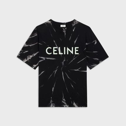 CELINE Tシャツカットソー 【 CELINE】セリーヌ ルーズジャージーコットンTシャツ ブラック(2)