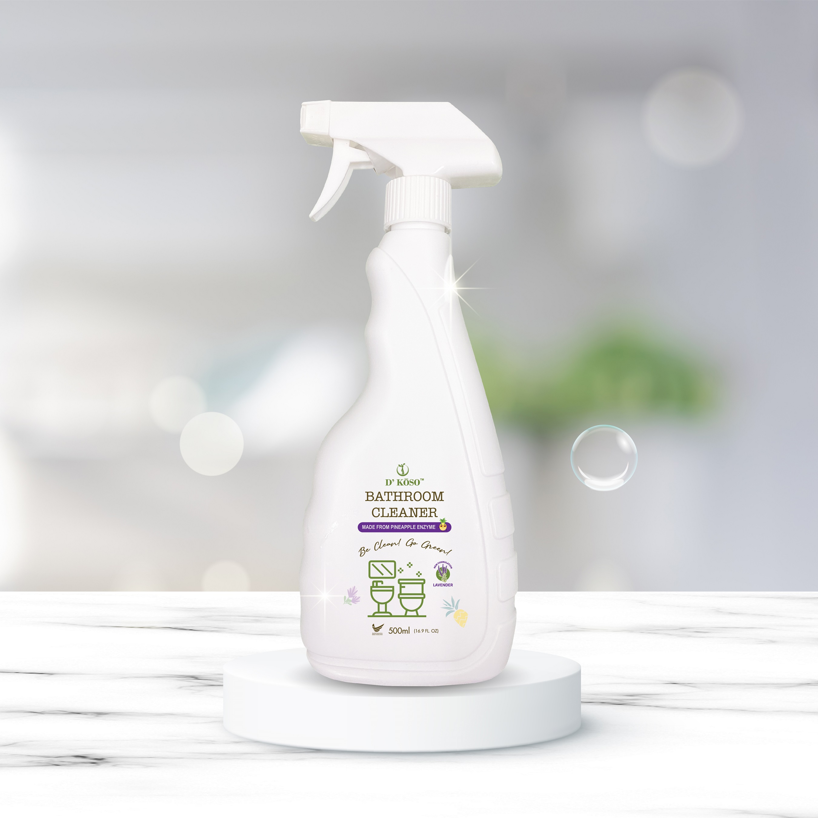 Pineapple Enzyme Bathroom Cleaner (500ml) - Lavender EO _ 风梨酵素厕所清洁剂