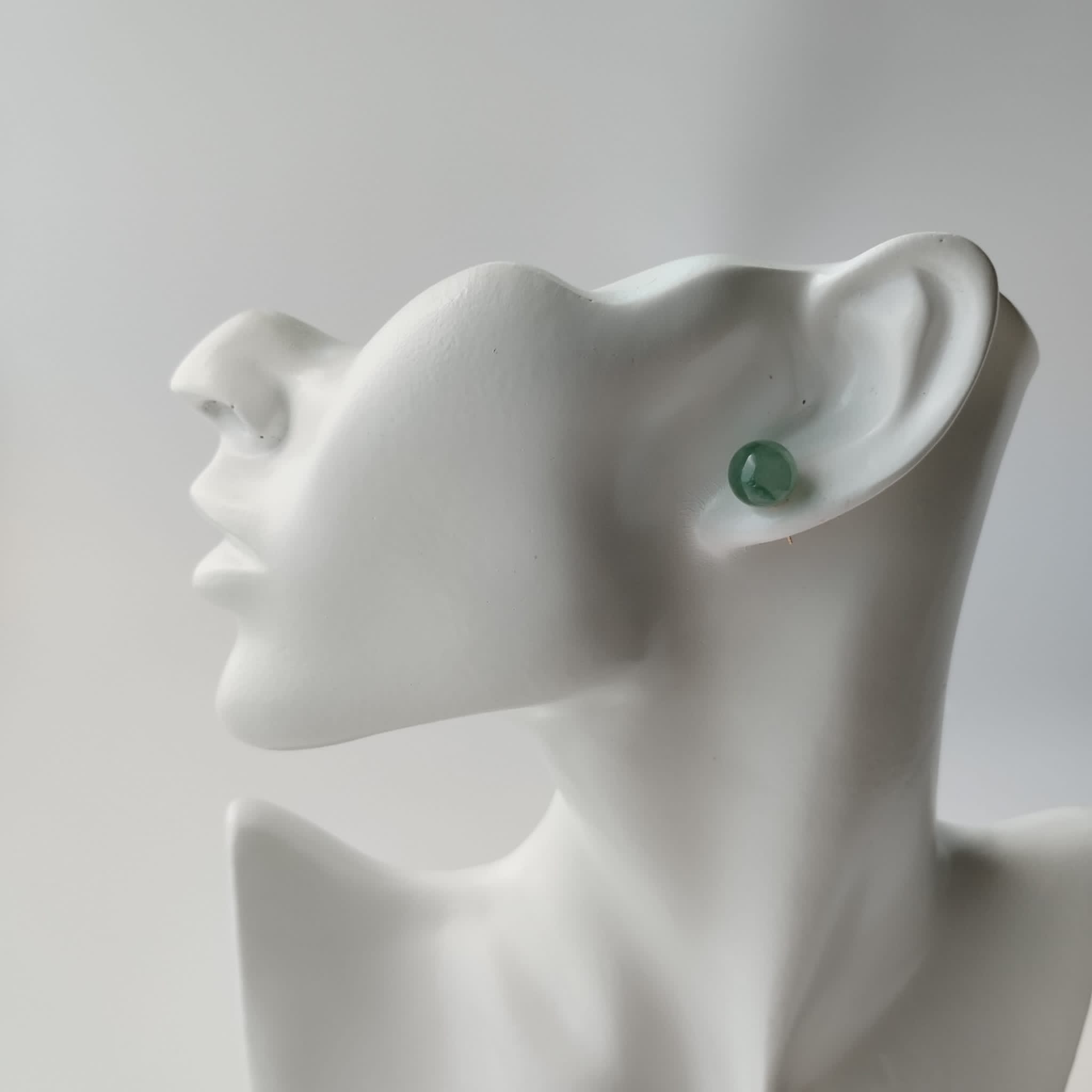Green Stud Earrings (PJA00234)