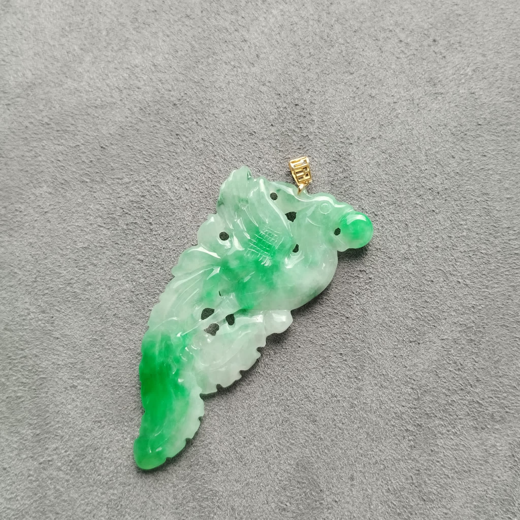 Carved Phoenix Pendant (PJA00274)