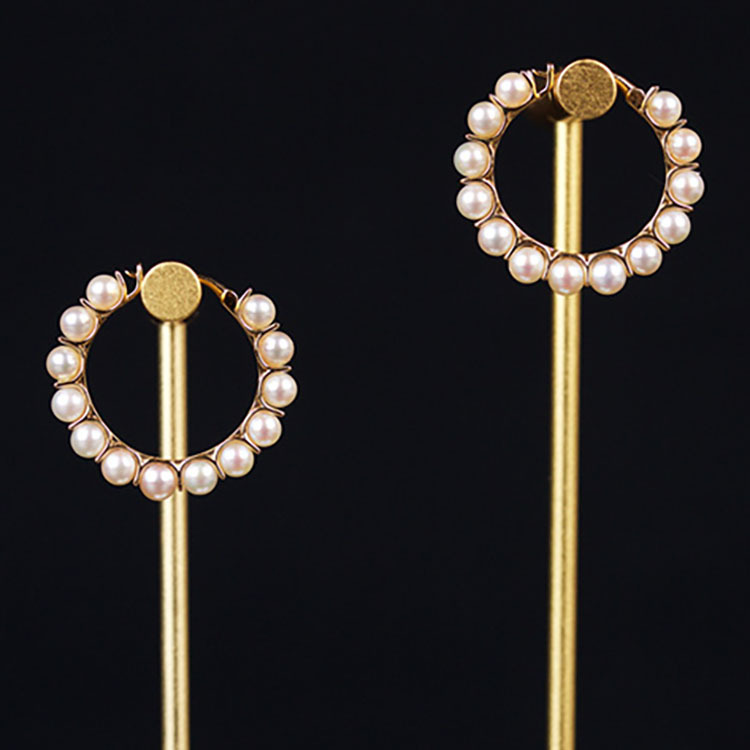 Pink Baby Akoya Hoop Earrings (PPE00005)