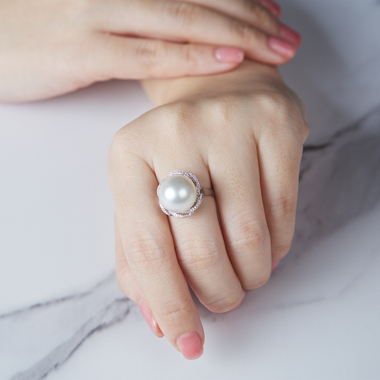 14mm South Sea Pearl Ring (PPE00016)