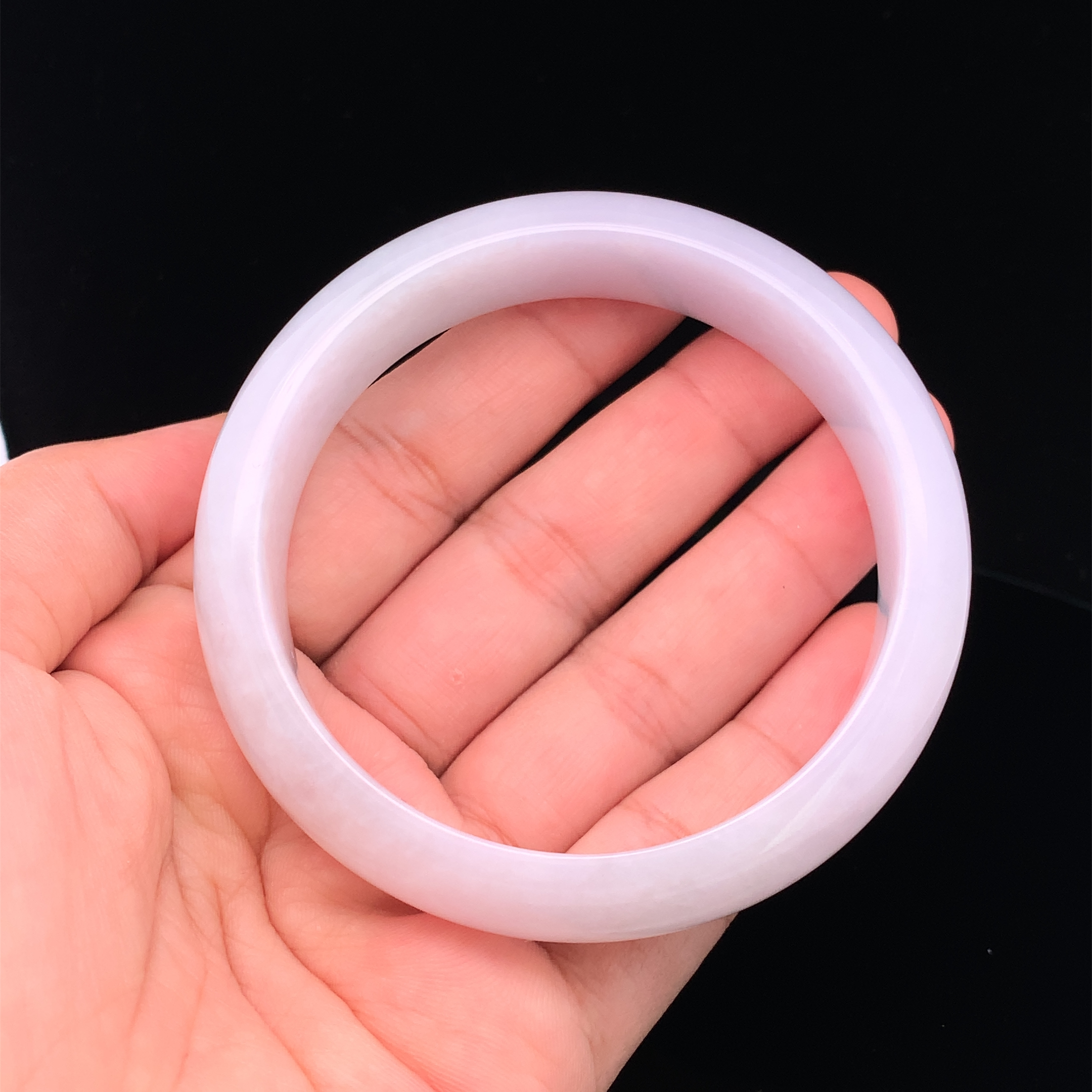 Moonlight Bangle With Floating Flowers (PJA00254)