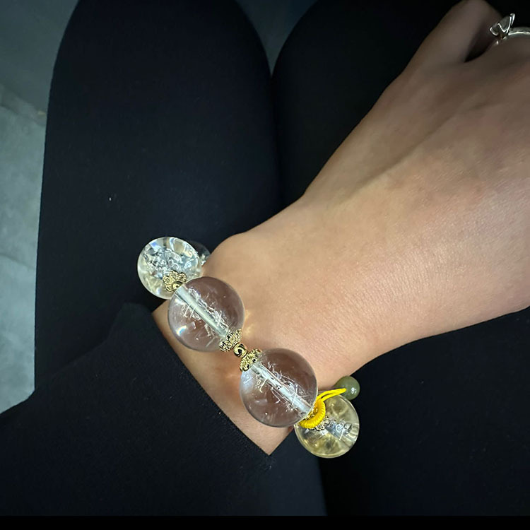 Cracked Crystal Clear Quartz Bracelet (PCH00015)