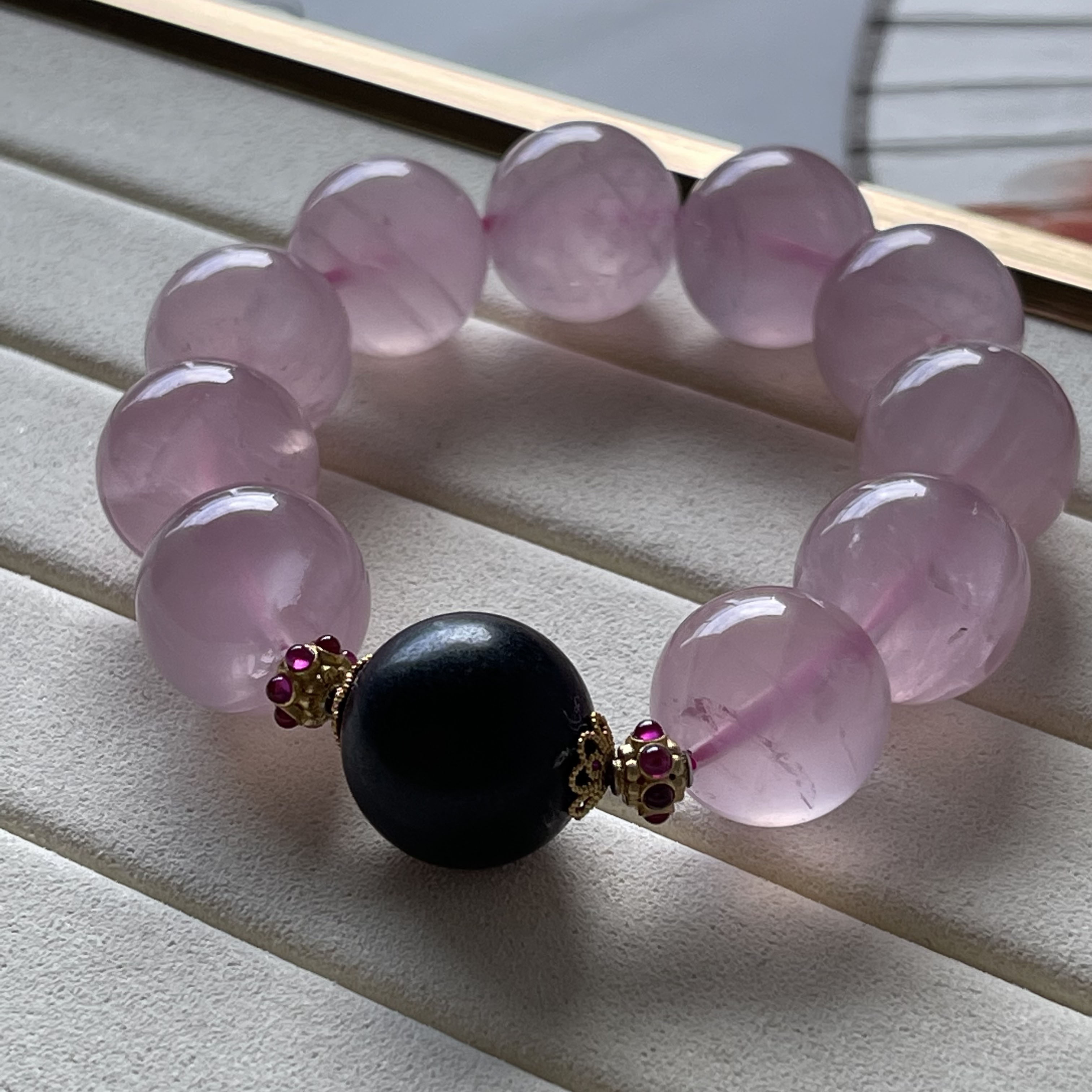 Rose quartz hot sale crystal bracelet