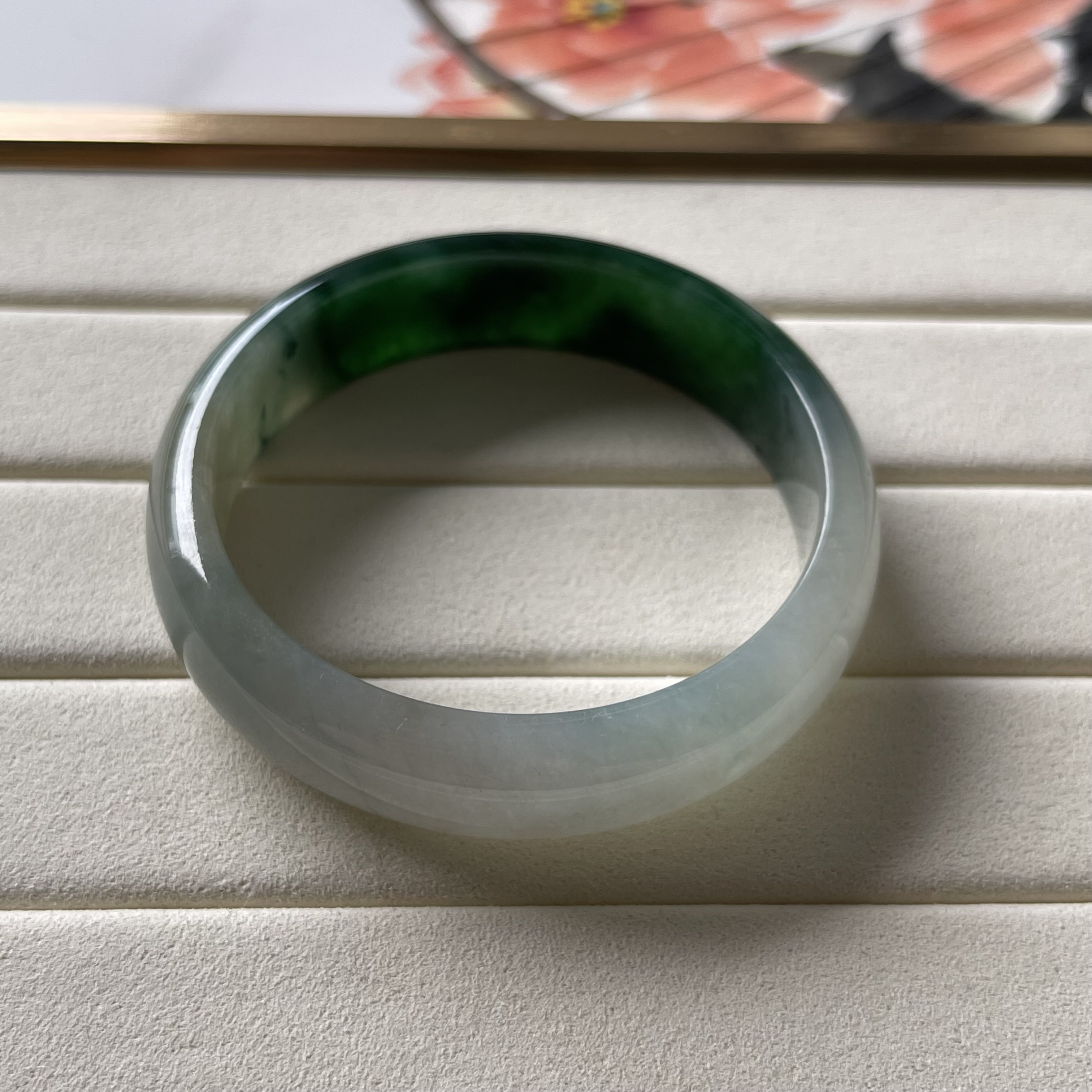 Icy Translucent Green Bangle (PJA00074)
