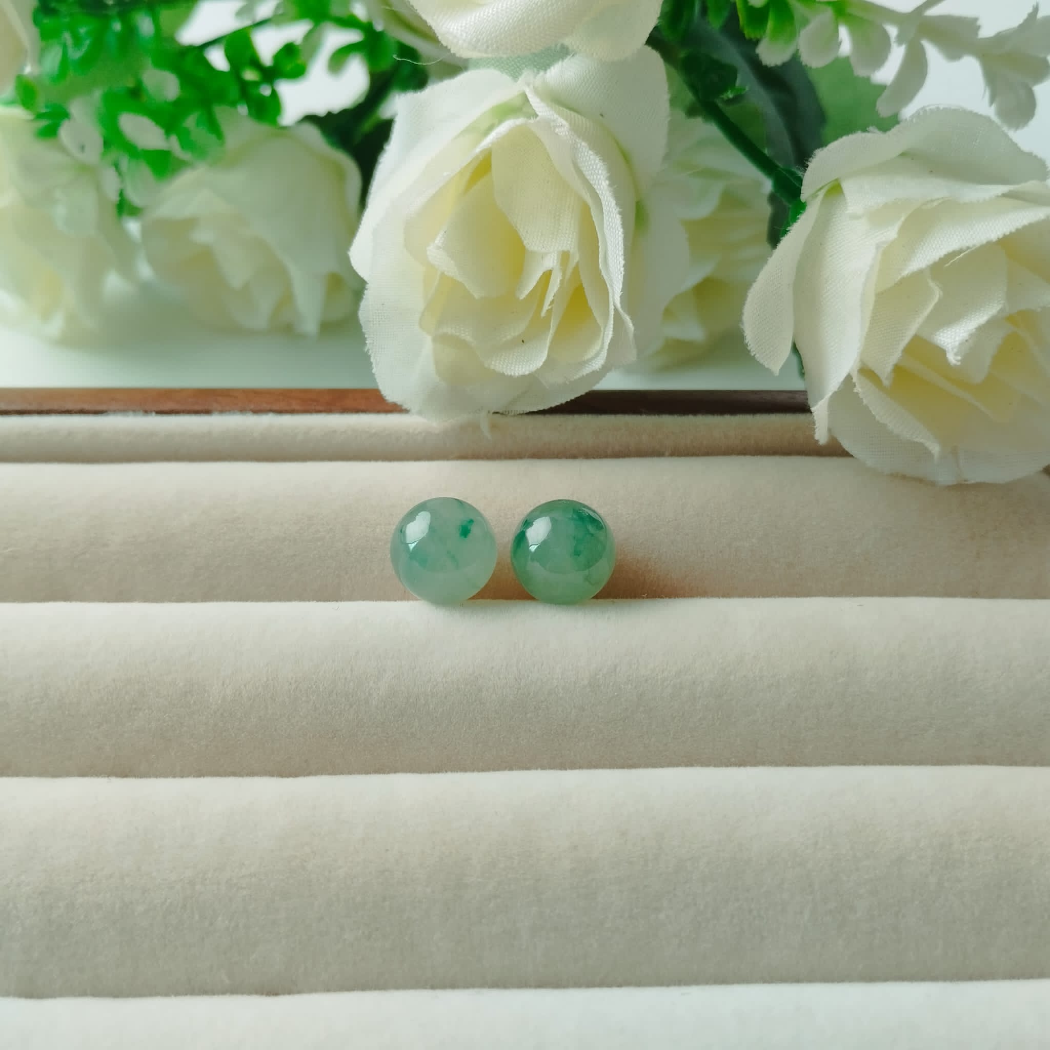 Green Stud Earrings (PJA00234)