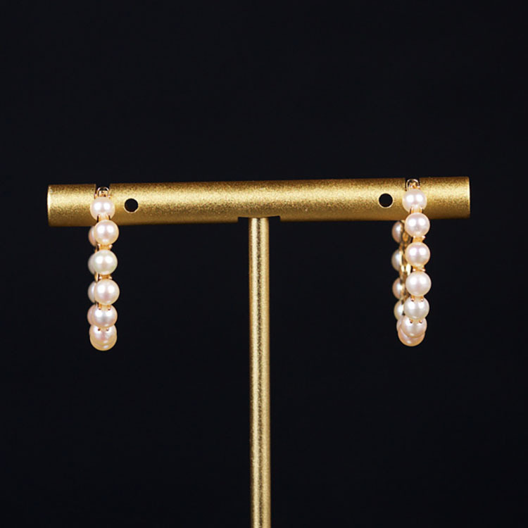 Pink Baby Akoya Hoop Earrings (PPE00005)