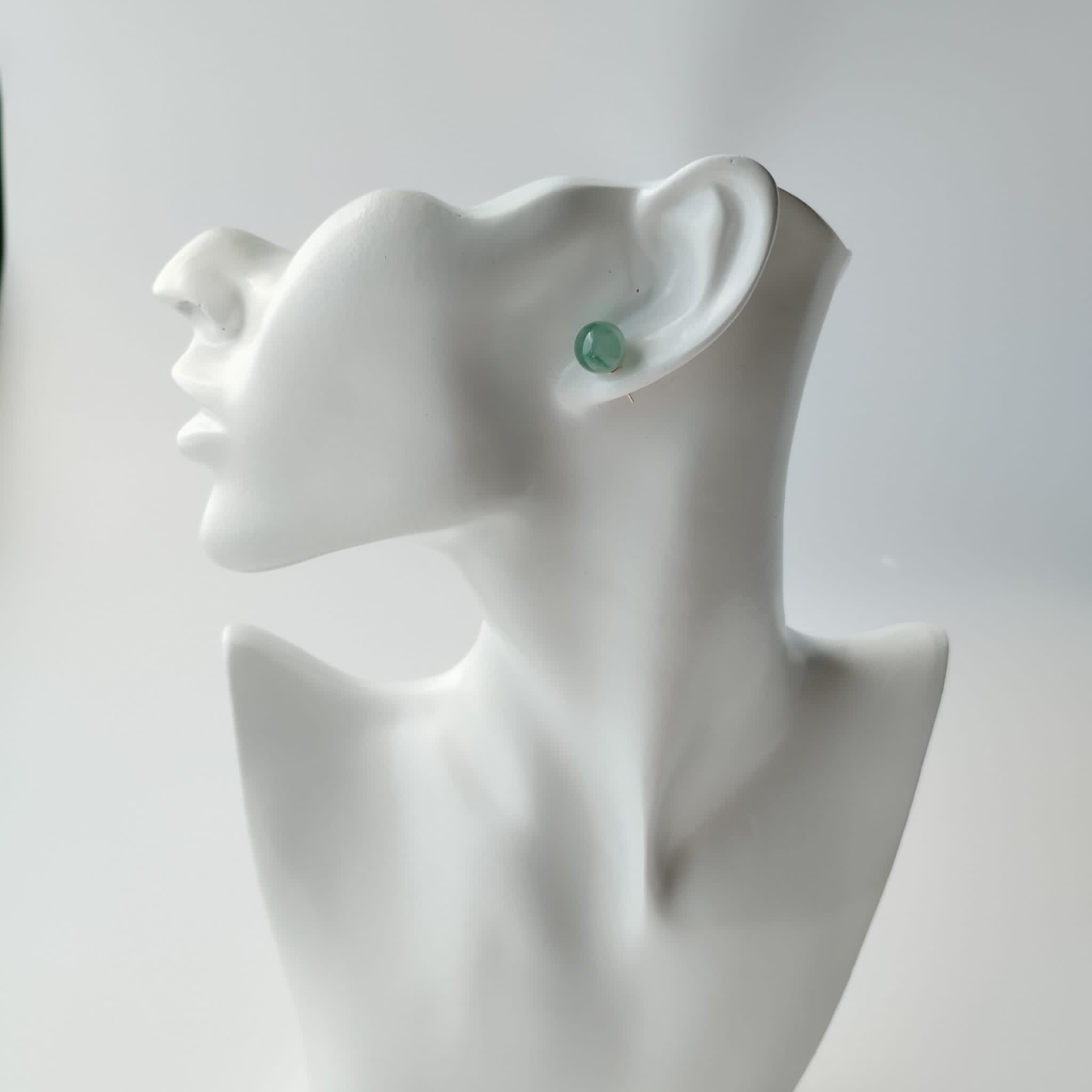 Green Stud Earrings (PJA00234)