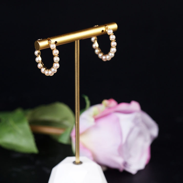 Pink Baby Akoya Hoop Earrings (PPE00005)