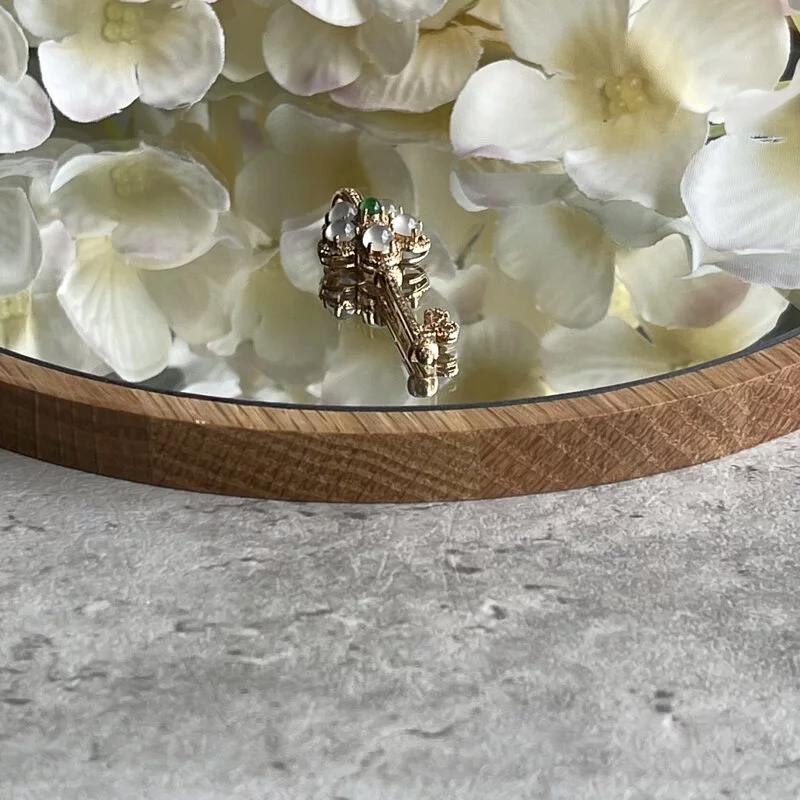 Clear White Jadeite Key Pendant (PJA00053)