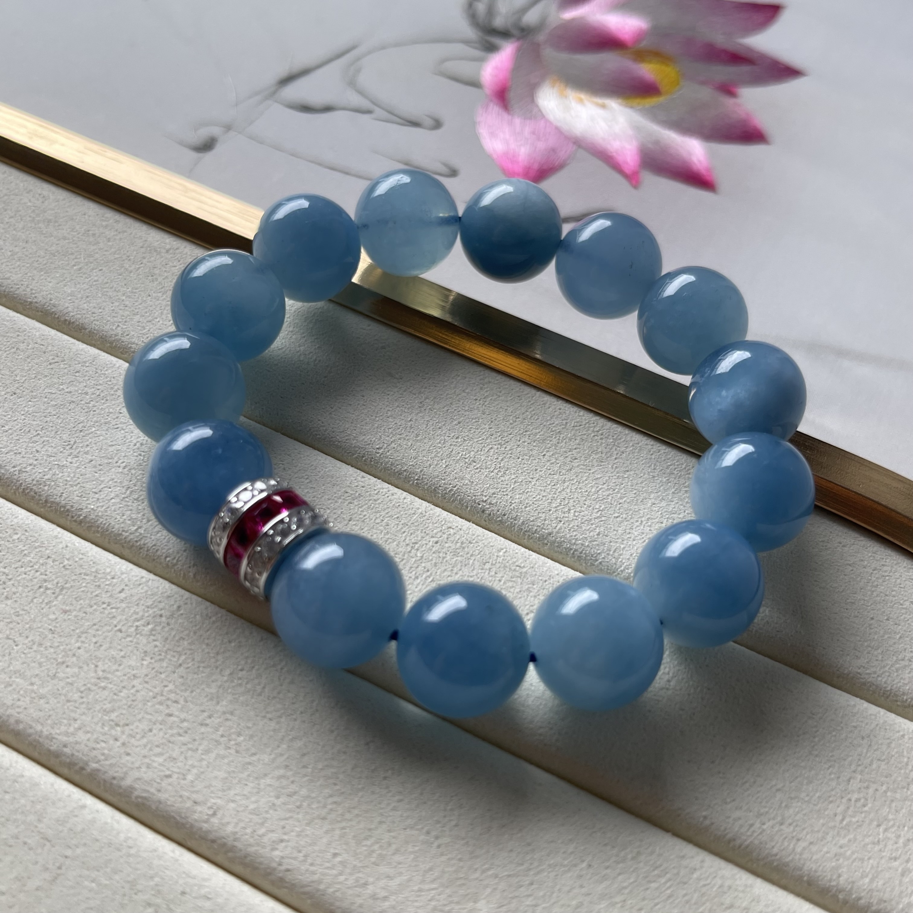 Aquamarine Quartz Bracelet (PCH00016)