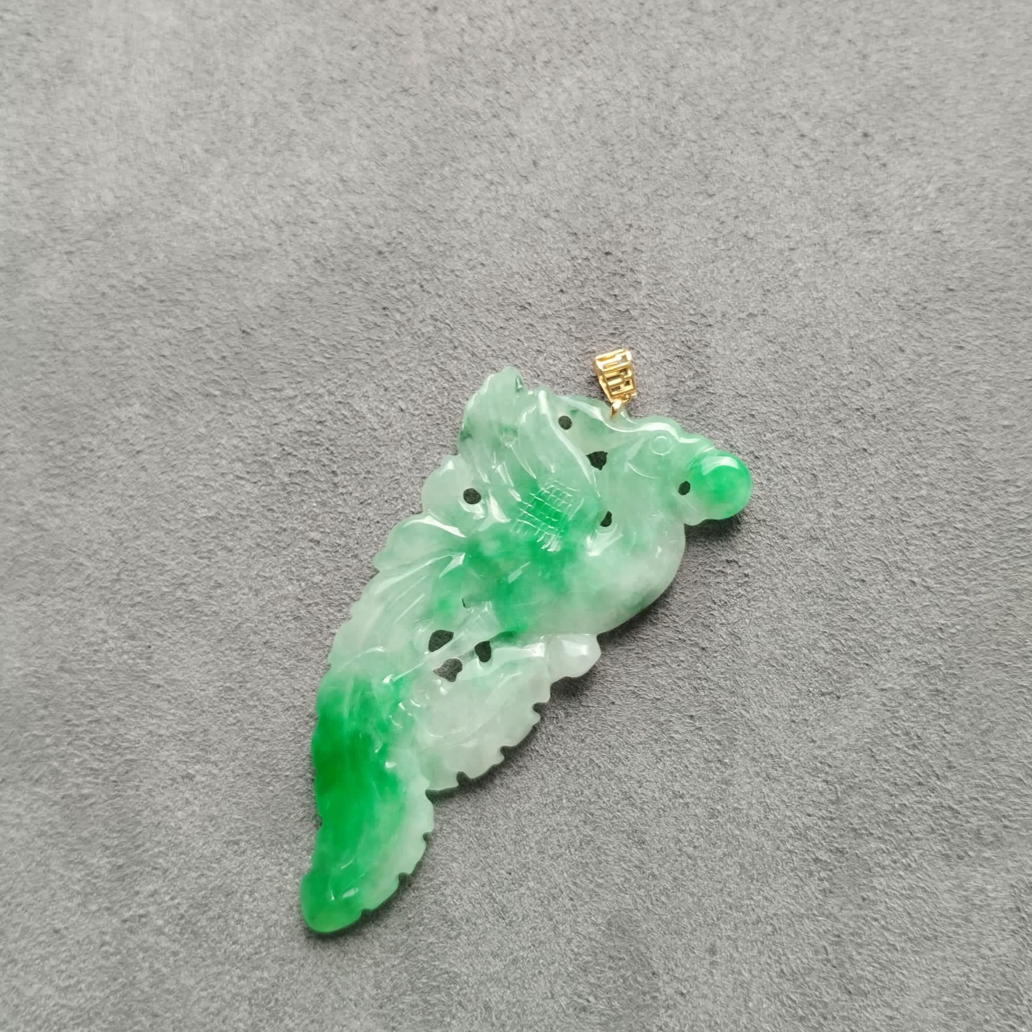 Carved Phoenix Pendant (PJA00274)