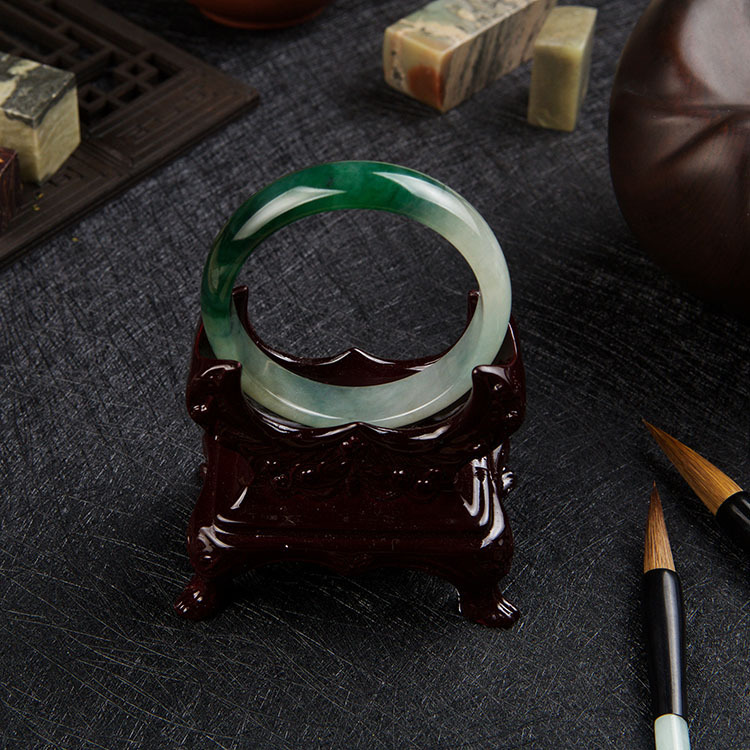 Icy Translucent Green Bangle (PJA00074)