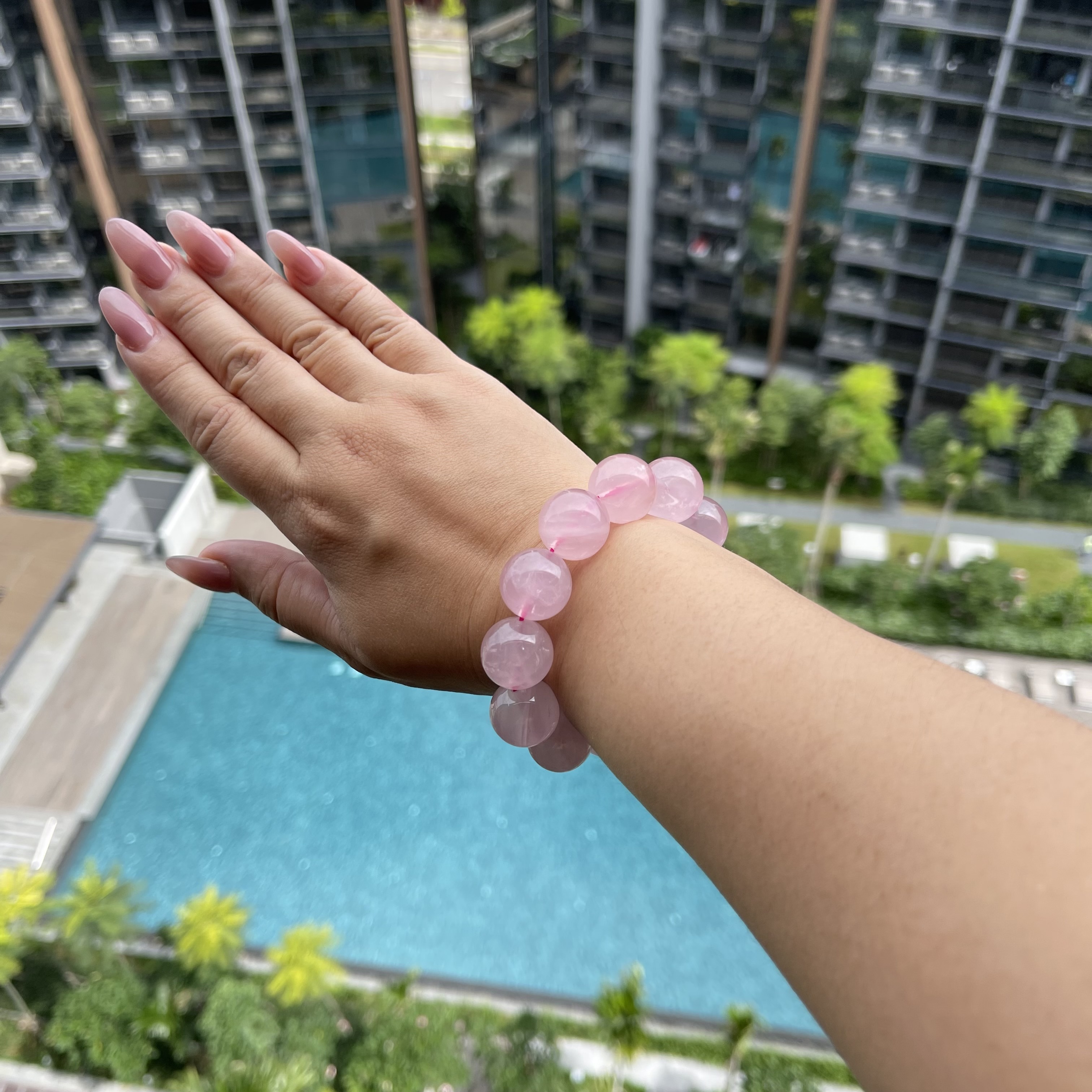 Dreamy Rose Quartz Bracelet (PCH00017)