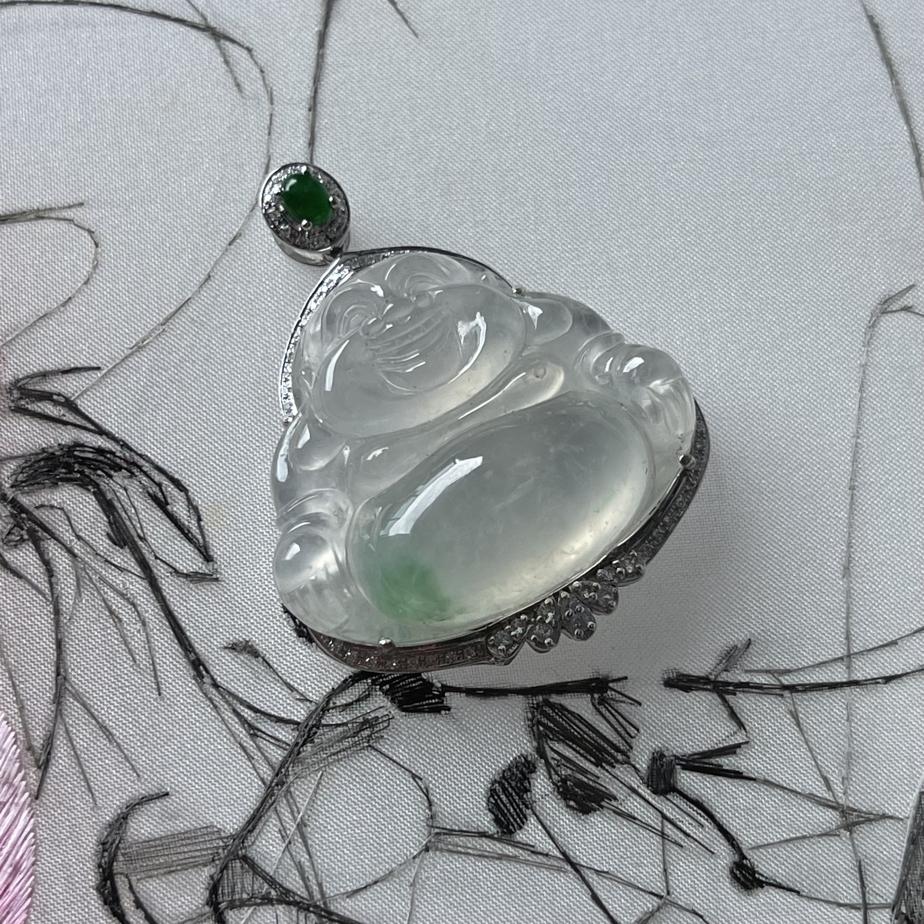 Icy Laughing Buddha Pendant (PJA00100)