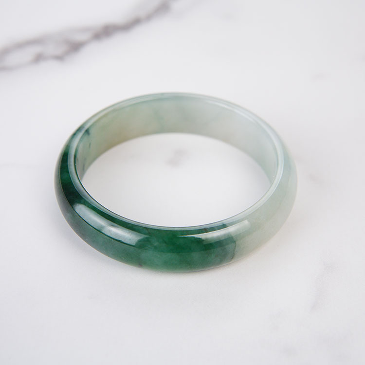 Icy Translucent Green Bangle (PJA00074)